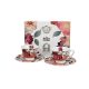 family kávéskészlet 2 személyes csésze+alj 100ml virág - rózsa