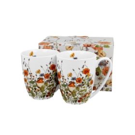 Family cană set porțelan 2 buc 360 ml wild bird
