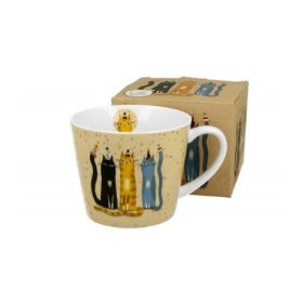 Family bögre porcelán 600ml macskás - party