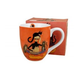 Family bögre jumbó porcelán 1000ml macskás - cindy