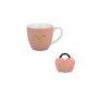 family bögre porcelán 460ml szív pink