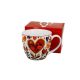 family bögre porcelán 460ml szív népi