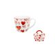 family bögre porcelán 460ml szív vegyes