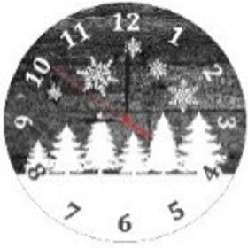 Family de Crăciun ceas de perete 28cm