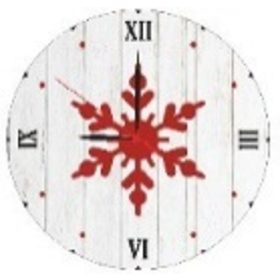 Family de Crăciun ceas de perete 28cm