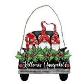   Family suspendat decorațiune - sărbători fericite - 21x23cm