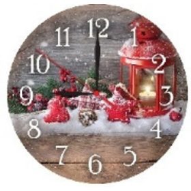 Family ceas de perete 28cm de Crăciun