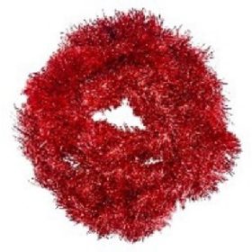 Family de Crăciun ghirlandă roșu 1,87m