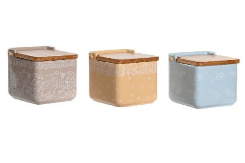 Family só tartó dolomit 12,5x12,5x12cm 750ml, nyitható fedővel, 3f. szín