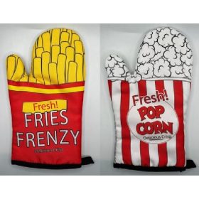   Family edényfogókesztyű 27x17cm 2f. popcornos/sültkrumplis