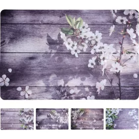 TÁNYÉRALÁTÉT 43,5X28,5CM PP. TAVASZIVIRÁGOK 4F.