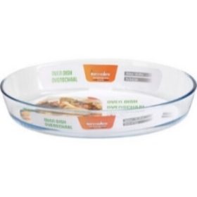 Family hőálló sütőtál ovális üveg 3L 35X24X6CM