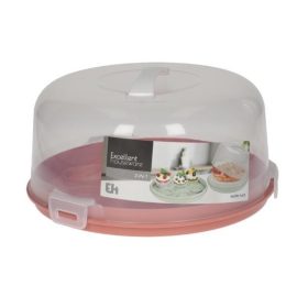 Family tortacupolă plastic 33x16cm 2 culori (roz, verde)