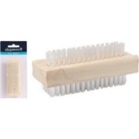 Family perie pentru unghii 2 față lemn 9X3,5X4CM