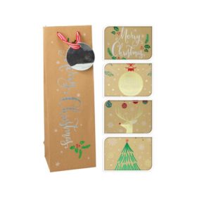 Family ital pungă cadou de Crăciun 36x12x9cm 4 modele