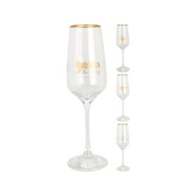   Family pentru șampanie pahar de Crăciun 195ml 6,5x22,5cm 3 modele