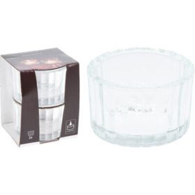   Family suport lumânare, sticlă 2 buc set, darabonként: 57x30mm 100 gr.