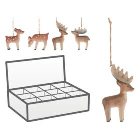   Family ren suspendat decorațiune, 7x2x9cm, 4 de Crăciun cu model