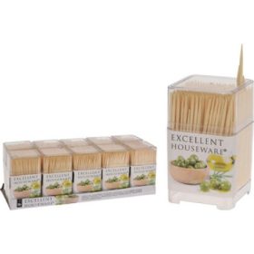 Family scobitoare 450szál bambus 5x5x8cm (10tubus/display)