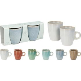 Family bögre stoneware 2db-os 220ml 6f.