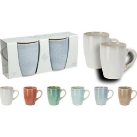 Family bögre stoneware 2db-os 340ml 6f.