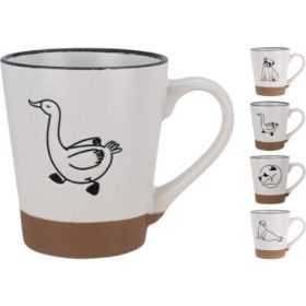 Family bögre stoneware 360ml 4 féle minta