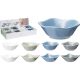 Family bol porțelan în formă de pătrat:8x8x3cm cerc formă:7x7x3cm 4 modele