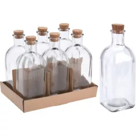 ÜVEGPALACK PARAFADUGÓVAL 500ML