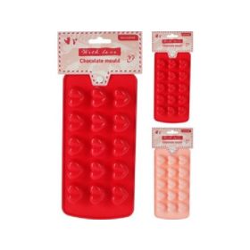   Family silicon praliné forma 15 csokihoz inimă formă 21,9x10,6x2cm 2 modele