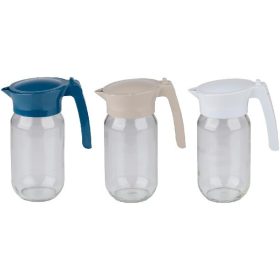   Family carafă cu capac 1000ml 3 modele 10,5x16x22cm sticlă alpina