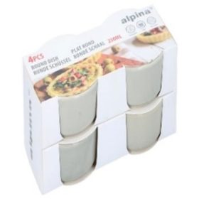 Family vas ceramică 4 buc 12x12x3,5cm alpina