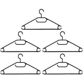   Family ruhacuier, 5 buc, nyitott cu capăt, negru, 40x21,8x3,4 cm, alpina