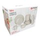 Family bolal set 16 buc ceramică cremăculoare pöttyökkel o26,5 cm farfurie o2 alpina