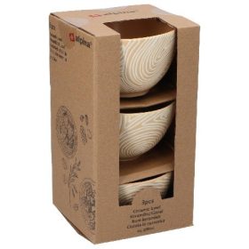 Family bol ceramică 3 buc 10,5x10,5x19,5cm alpina