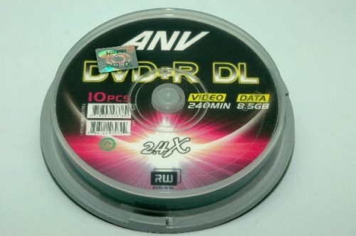 family dvd +r dl  8,5gb/240min 10db / pack anv