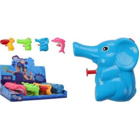 Family pistol cu apă plastic 11cm cu animale 4 modele