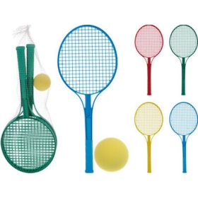 Family teniszbătător + labda 52cm mai multe modele culoare