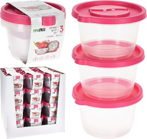 Family tároló TÁROLÓ DOBOZ SZETT 3DB-OS 1230ML