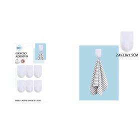 Family cârlig autoadeziv 6 buc 2,4x3,8x1,5cm