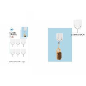 Family cârlig autoadeziv 6 buc 2,4x4,6x1,5cm