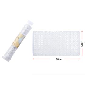 SZŐNYEG PVC CSÚSZÁSGÁTLÓS 38X78CM, FEHÉR