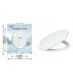 Family wc scaun plastic 29,8x21,5cm alb