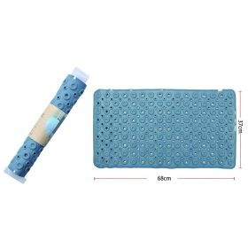 Family covor pvc de baie antiderapants 68x37cm albastru