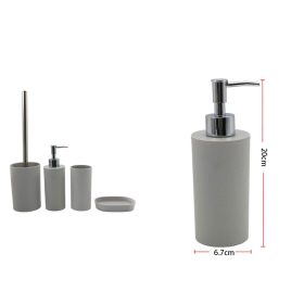 Family dozator de săpun 20x6,7cm gri