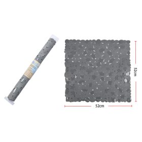 Family covor pvc de baie antiderapants 52x52cm gri
