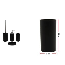 Family pahar de baie 13x6,7cm negru