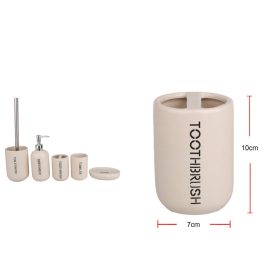 Family suport periuță de dinți ceramică 10x7cm bej