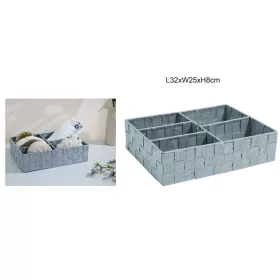 TÁROLOKOSÁR PP 32CMX25CMX8CM SZÜRKE