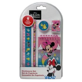   Family rechizite set ( jegyzet caiet, ceruza, radieră, riglă, ascuțitoare ) minnie