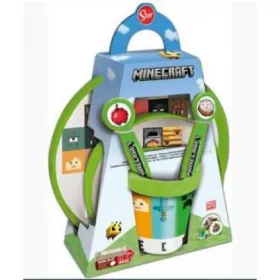   Family set de masă compatibil cu microunde plastic 5R. MINECRAFT